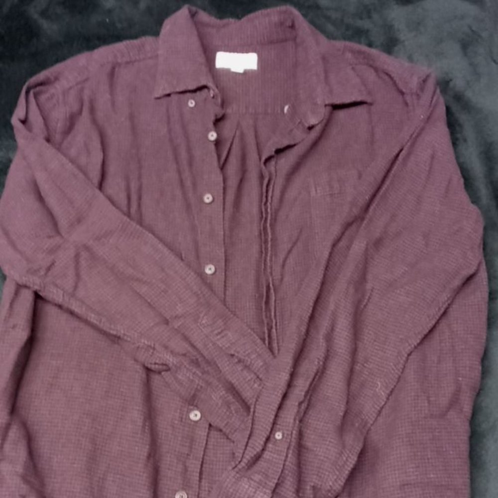 Maroon and black flannel